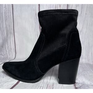 Blondo Women’s Sadie Ankle Boots Waterproof Chunky Heel Suede Leather Black 8.5